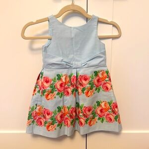 Janie and Jack Girls pink floral dress. Great for Easter!